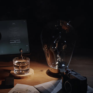 Veroce Lampe de Table en Verre Industriel