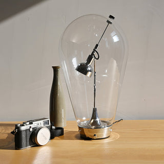 Veroce Lampe de Table en Verre Industriel