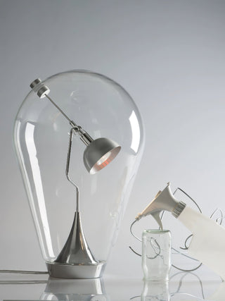 Veroce Lampe de Table en Verre Industriel