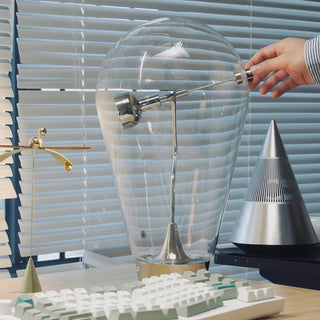 Veroce Lampe de Table en Verre Industriel