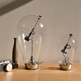 Veroce Lampe de Table en Verre Industriel