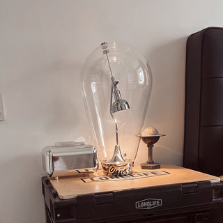 Veroce Lampe de Table en Verre Industriel