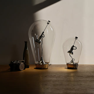 Veroce Lampe de Table en Verre Industriel