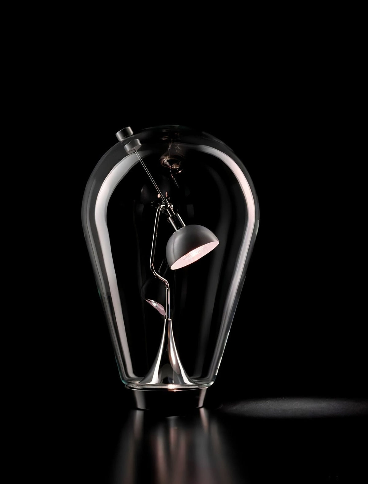Veroce Lampe de Table en Verre Industriel