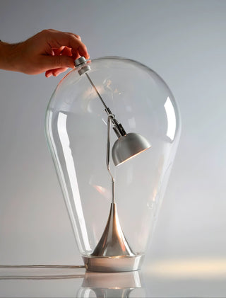 Veroce Lampe de Table en Verre Industriel