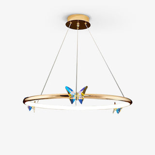 Lustra Lustre Anneau en Cristal Papillon Élégant