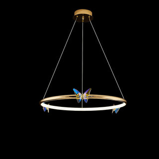Lustra Lustre Anneau en Cristal Papillon Élégant