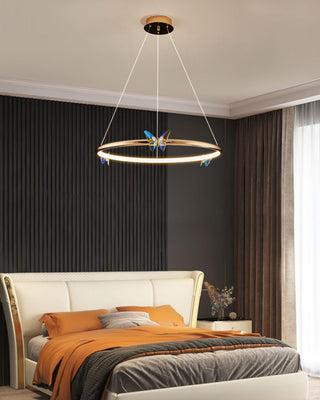 Lustra Lustre Anneau en Cristal Papillon Élégant