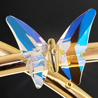 Lustra Lustre Anneau en Cristal Papillon Élégant