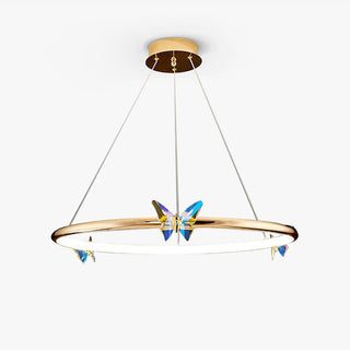 Lustra Lustre Anneau en Cristal Papillon Élégant
