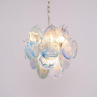 BlWaegnuvyj Individuel Créativité Disque Métal Verre Lustre