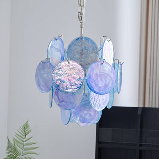 BlWaegnuvyj Individuel Créativité Disque Métal Verre Lustre