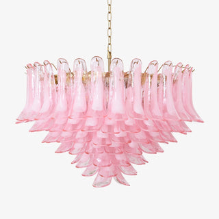 Aurora Lustre en Verre Rose Pâle Élégant