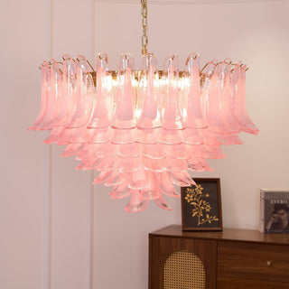 Aurora Lustre en Verre Rose Pâle Élégant