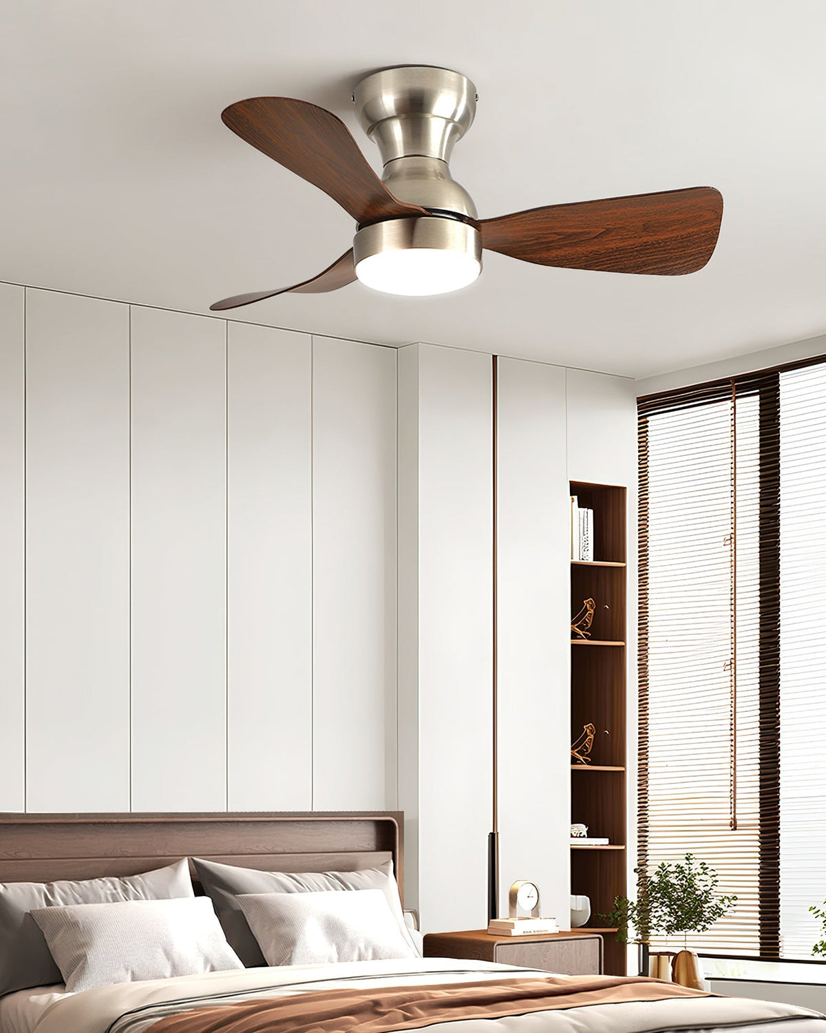 Detail of the ABS fan blades on the Bobe Ceiling Fan.