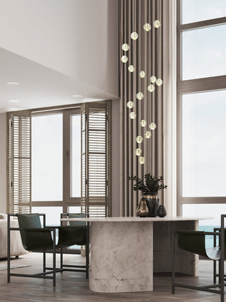 Crystal Bubbles Balls Pendant Lamp-Neutral Decor
