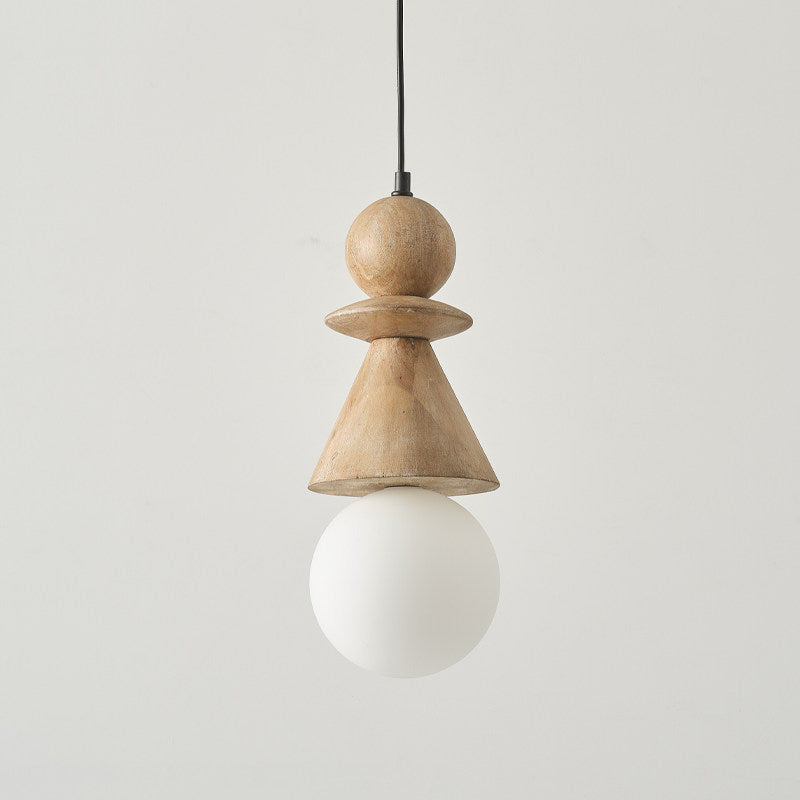 Alderelle Suspension en Bois Empilée Totem