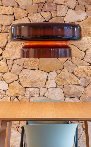Zerithce Suspension Moderne Minimaliste en Verre