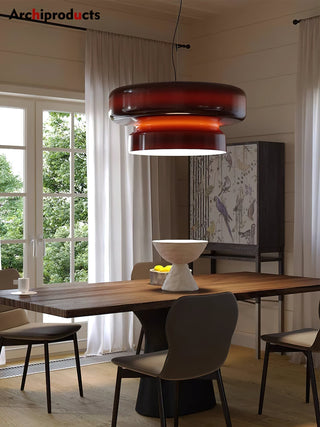 Zerithce Suspension Moderne Minimaliste en Verre