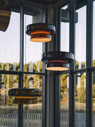 Zerithce Suspension Moderne Minimaliste en Verre