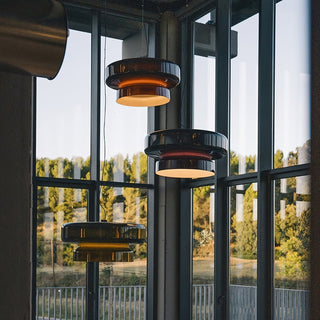 Zerithce Suspension Moderne Minimaliste en Verre