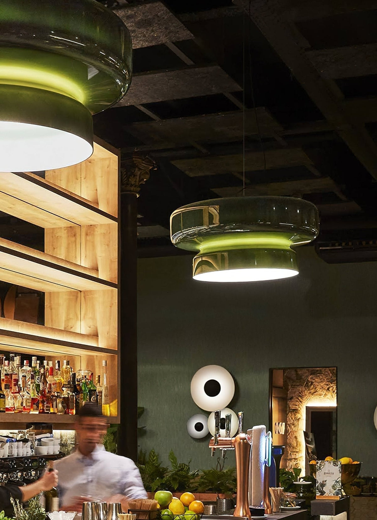 Zerithce Suspension Moderne Minimaliste en Verre
