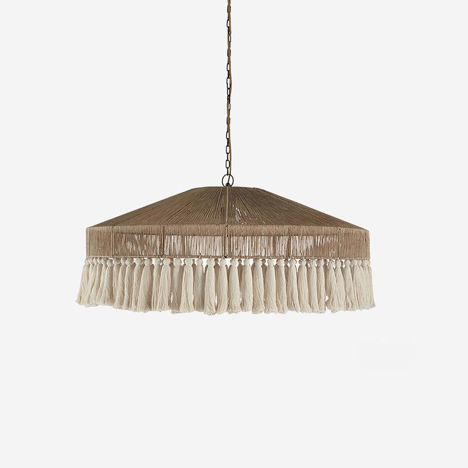 Duvia Bohemian Tassel Chandelier-Neutral Decor