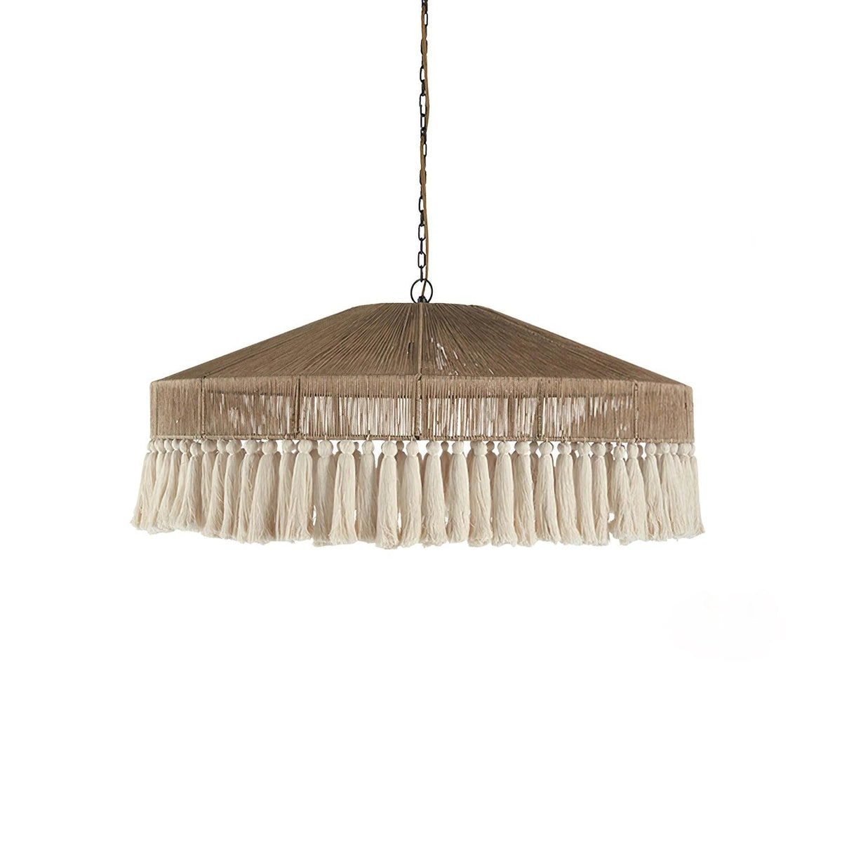 Duvia Bohemian Tassel Chandelier-Neutral Decor