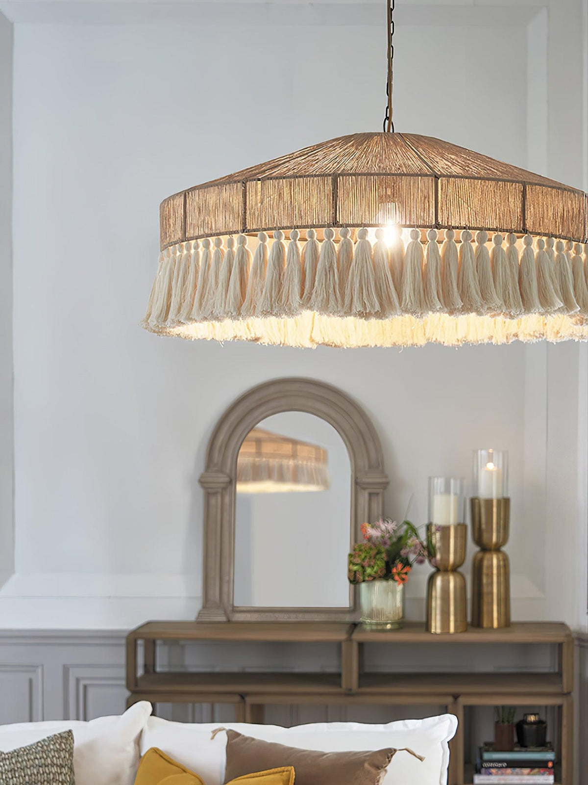 Vorenth Chanvre Corde Suspension Lumière