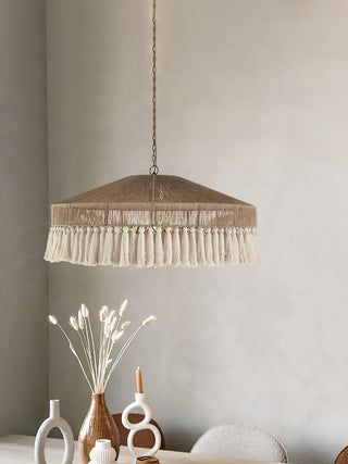 Vorenth Chanvre Corde Suspension Lumière