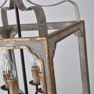 Lustra Lustre Cube Rustique Cadre Vintage