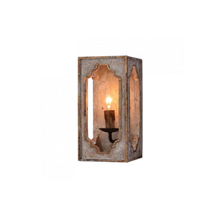 Vatnuvyd Rustique Cube Bois Métal Applique Murale