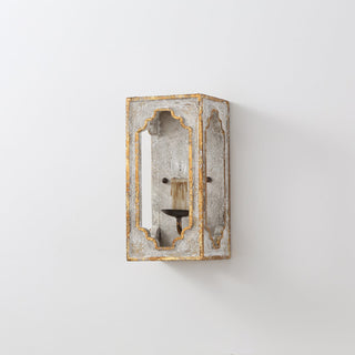 Vatnuvyd Rustique Cube Bois Métal Applique Murale
