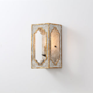 Vatnuvyd Rustique Cube Bois Métal Applique Murale