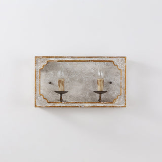Vatnuvyd Rustique Cube Bois Métal Applique Murale