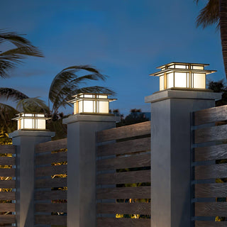 Milo Luminaire Extérieur sur Pilier Solaire / Câblé