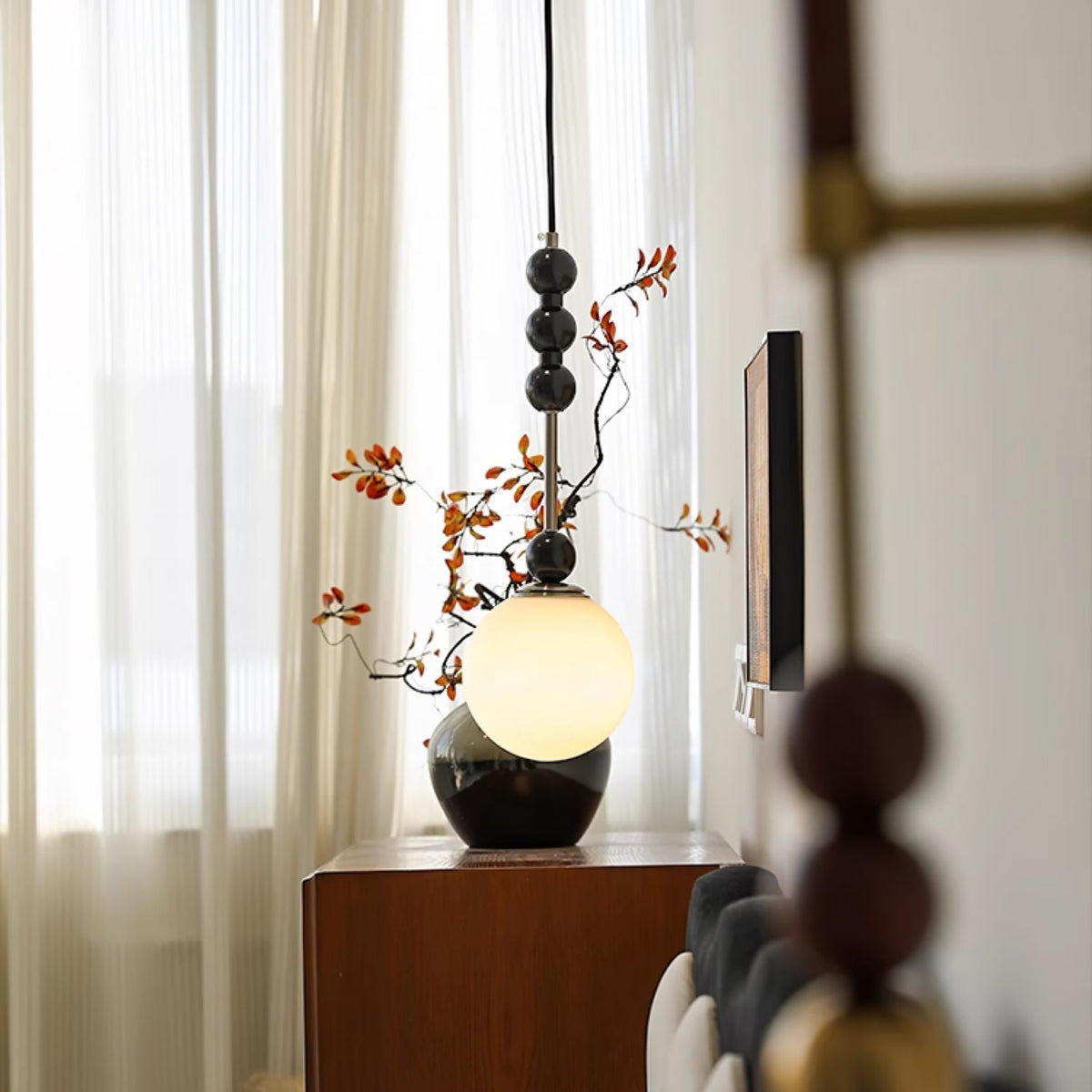 Coriora Suspension Minimaliste en Bois