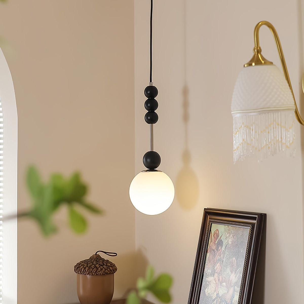 Coriora Suspension Minimaliste en Bois