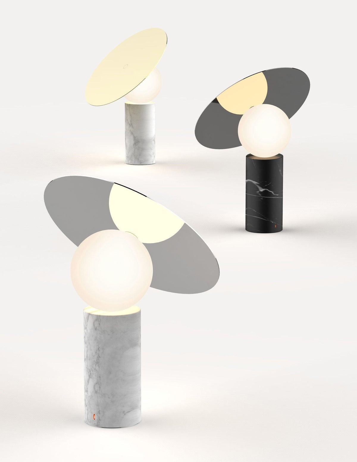 Dila Lampe de Table Minimaliste en Marbre de Table