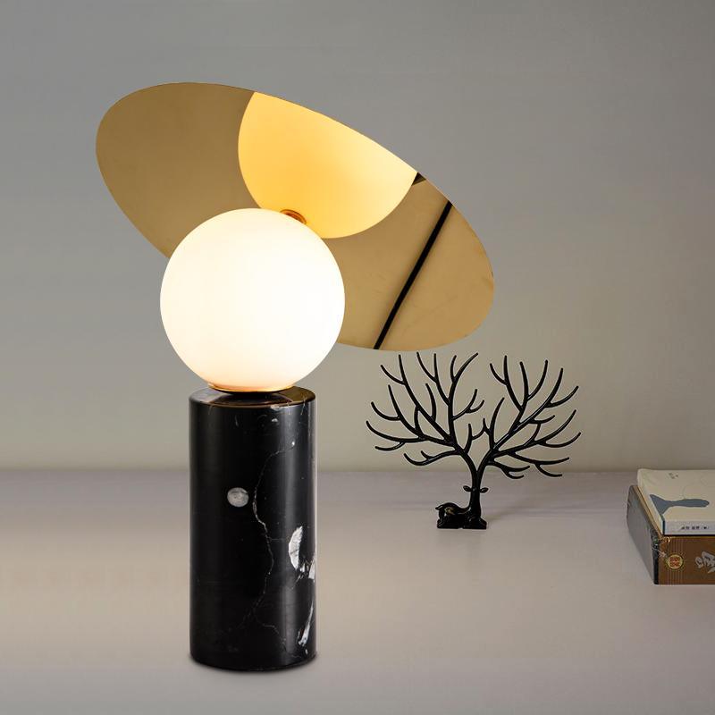 Dila Lampe de Table Minimaliste en Marbre de Table