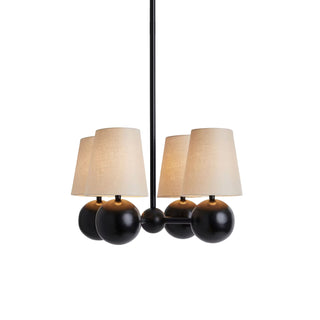 Aevuvyj  Prime Élégance Laiton Tissu Métal Lustre