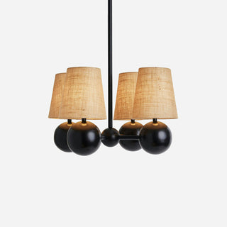 Aevuvyj  Prime Élégance Laiton Tissu Métal Lustre