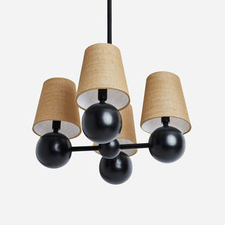 Aevuvyj  Prime Élégance Laiton Tissu Métal Lustre