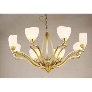Dvaluvyj Postmodern Luxe Laiton Métal Verre Lustre