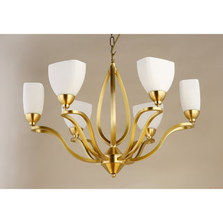 Dvaluvyj Postmodern Luxe Laiton Métal Verre Lustre