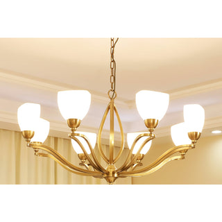 Dvaluvyj Postmodern Luxe Laiton Métal Verre Lustre