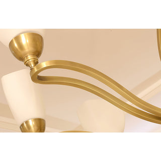 Dvaluvyj Postmodern Luxe Laiton Métal Verre Lustre
