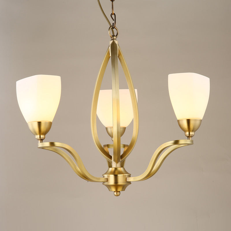 Dvaluvyj Postmodern Luxe Laiton Métal Verre Lustre