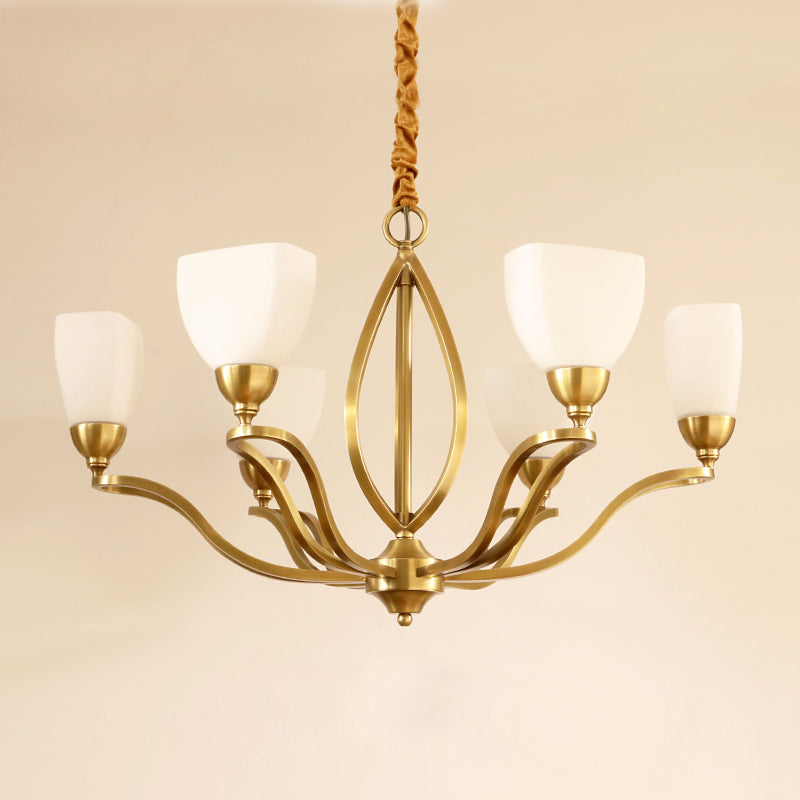 Dvaluvyj Postmodern Luxe Laiton Métal Verre Lustre