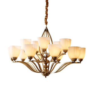 Dvaluvyj Postmodern Luxe Laiton Métal Verre Lustre